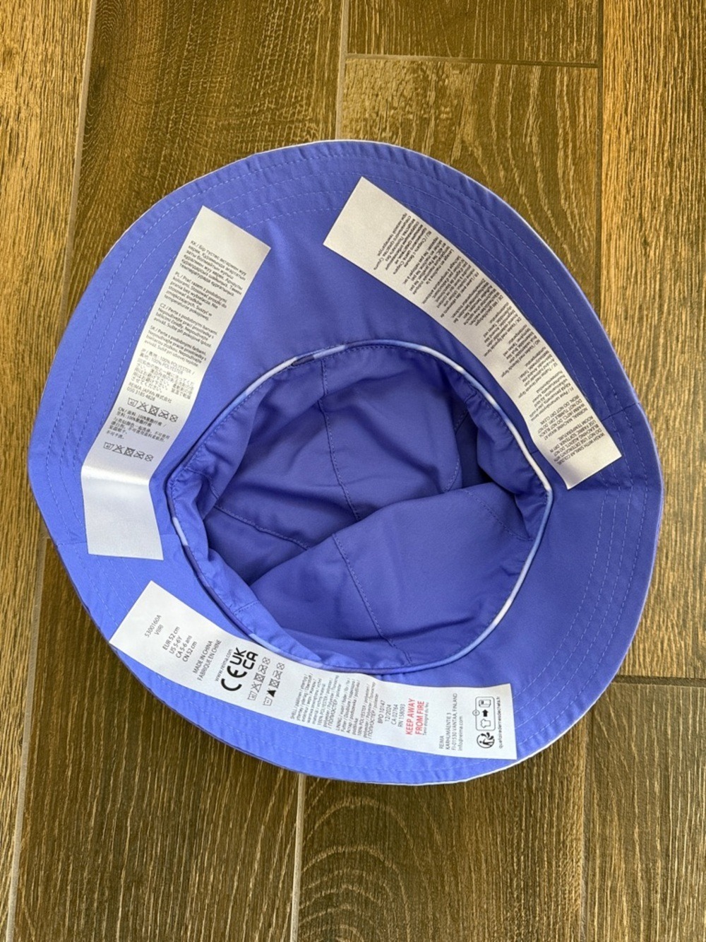 Reima Kids' Viiri Breezy Violet UPF 50+ Reversible Sunhat—5/6Y - Picture 10 of 15